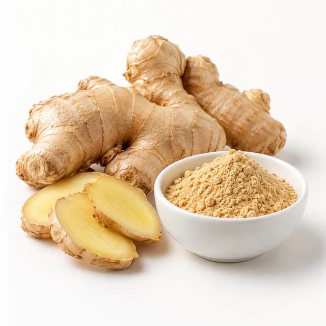 Ginger root and pale ginger extract powder