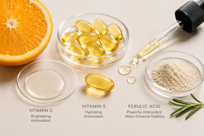 Vitamin C + Vitamin E + Ferulic Acid